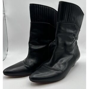 Frye Womens Size 7.5 M Black Leather Sam Boots Western Festival Rodeo Bootie